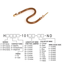 Hirose Electric Co Ltd - H3ABG-10103-N6 - JUMPER-H1507TR/A3049N/H1505TR 3"