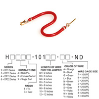 Hirose Electric Co Ltd - H3ABG-10103-R6 - JUMPER-H1507TR/A3049R/H1505TR 3"