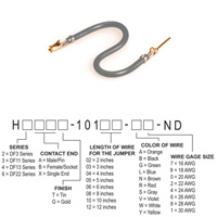 Hirose Electric Co Ltd - H3ABG-10103-S6 - JUMPER-H1507TR/A3049S/H1505TR 3"