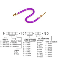 Hirose Electric Co Ltd - H3ABG-10103-V6 - JUMPER-H1507TR/A3049V/H1505TR 3"
