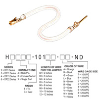 Hirose Electric Co Ltd - H3ABG-10103-W4 - JUMPER-H1507TR/A2015W/H1505TR 3"