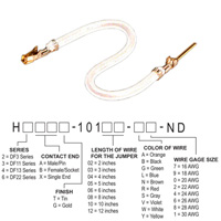 Hirose Electric Co Ltd - H3ABG-10103-W8 - JUMPER-H1507TR/A3048W/H1505TR 3"