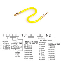 Hirose Electric Co Ltd - H3ABG-10103-Y8 - JUMPER-H1507TR/A3048Y/H1505TR 3"