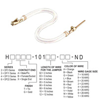 Hirose Electric Co Ltd - H3ABT-10105-W8 - JUMPER-H1506TR/A3048W/H1504TR 5"