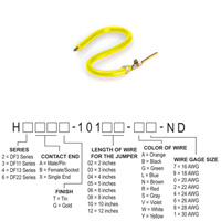 Hirose Electric Co Ltd - H3AXG-10106-Y4 - JUMPER-H1507TR/A2015Y/X 6"