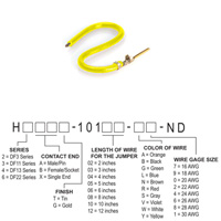 Hirose Electric Co Ltd - H3AXG-10106-Y8 - JUMPER-H1507TR/A3048Y/X 6"