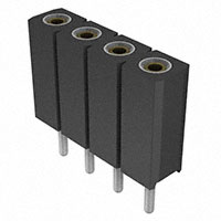 Mill-Max Manufacturing Corp. - 801-93-004-10-001000 - SIP SOCKET 4 POS STRAIGHT PCB