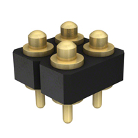 Mill-Max Manufacturing Corp. - 823-22-004-10-000101 - CONN SPRING 4POS DUAL .137 PCB