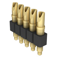 Mill-Max Manufacturing Corp. - 824-22-005-00-001000 - CONN HEADER SPRING 5POS SLD CUP