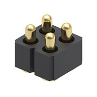 Mill-Max Manufacturing Corp. - 813-22-004-30-002101 - CONN SPRING CONT 04 POS .197 SMD