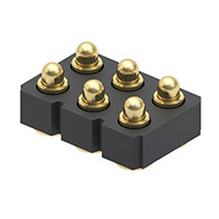 Mill-Max Manufacturing Corp. - 813-22-006-30-000101 - CONN SPRING CONT 06 POS .137 SMD