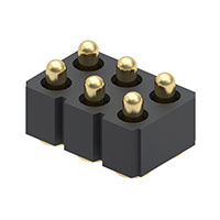 Mill-Max Manufacturing Corp. - 813-22-006-30-001101 - CONN SPRING CONT 06 POS .177 SMD