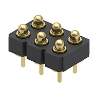 Mill-Max Manufacturing Corp. - 823-22-006-10-000101 - CONN SPRING 6POS DUAL .137 PCB