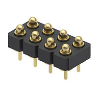 Mill-Max Manufacturing Corp. - 823-22-008-10-000101 - CONN SPRING 8POS DUAL .137 PCB