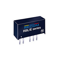Recom Power - RBL-1205S/E - DC/DC CONVERT 0.25W 12VIN 5VOUT