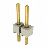 Samtec Inc. - HTSW-102-26-G-S - CONN HEADER 2POS .1" T/H GOLD