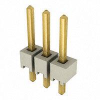 Samtec Inc. - HTSW-103-07-G-S - CONN HEADER 3POS .100" T/H GOLD