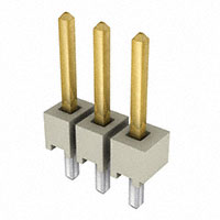 Samtec Inc. - HTSW-103-07-L-S - CONN HEADER 3POS .100" T/H GOLD