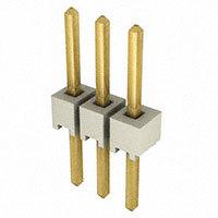 Samtec Inc. - HTSW-103-08-G-S - CONN HEADER 3POS .100" T/H GOLD