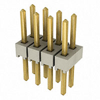 Samtec Inc. - HTSW-104-08-G-D - CONN HEADER 8POS .100" T/H GOLD