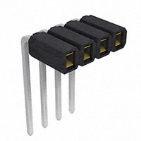 Samtec Inc. - SSA-104-W-G-RA - CONN RCPT .100" 4POS GOLD WW R/A