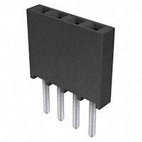 Samtec Inc. - SSQ-104-02-T-S - CONN RCPT .100" 4POS SNGL TIN