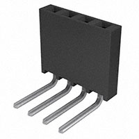 Samtec Inc. - SSQ-104-03-S-S-RA - CONN RCPT .100" 4POS R/A SGL AU