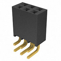 Samtec Inc. - SSQ-103-02-G-D-RA - CONN RCPT .100" 6PS DL R/A GOLD