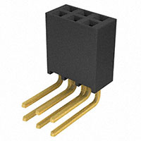 Samtec Inc. - SSQ-103-03-G-D-RA - CONN RCPT .100" 6POS DL R/A GOLD