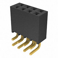 Samtec Inc. - SSQ-104-02-G-D-RA - CONN RCPT .100" 8PS DL R/A GOLD