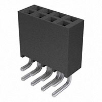 Samtec Inc. - SSQ-104-02-T-D-RA - CONN RCPT .100" 8POS DL R/A TIN