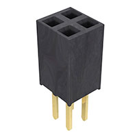 Samtec Inc. - SSW-102-02-G-D - CONN RCPT .100" 4POS DUAL GOLD