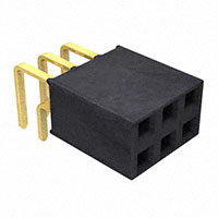 Samtec Inc. - SSW-103-02-G-D-RA - CONN RCPT .100" 6POS DL R/A GOLD