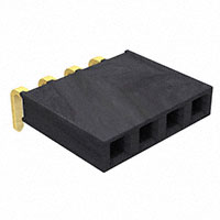 Samtec Inc. - SSW-104-02-G-S-RA - CONN RCPT .100" 4POS R/A SGL AU