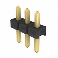 Samtec Inc. - TLW-103-06-G-S - CONN HEADER .100" 3POS SGL GOLD