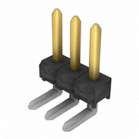 Samtec Inc. - TSW-103-25-F-S-RA - CONN HEADER 3POS .100" R/A AU