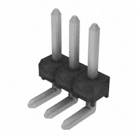 Samtec Inc. - TSW-103-25-T-S-RA - CONN HEADER 3POS .100" SNGL R/A