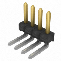 Samtec Inc. - TSW-104-22-T-S-LA - CONN HEADER 4POS .100" SNGL