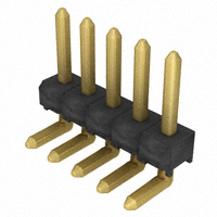 Samtec Inc. - TSW-105-08-G-S-RA - CONN HEADER 5POS .100 SGL R/A AU