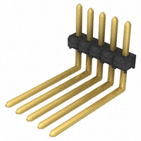 Samtec Inc. - TSW-105-12-G-S-RE - CONN HEADER 5POS .100" SNGL R/A