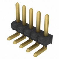 Samtec Inc. - TSW-105-25-G-S-RA - CONN HEADER 5POS .100" SNGL R/A