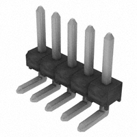 Samtec Inc. - TSW-105-25-T-S-RA - CONN HEADER 5POS .100" SNGL R/A