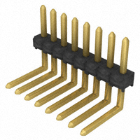 Samtec Inc. - TSW-108-09-G-S-RE - CONN HEADER 8POS .100" SNGL R/A