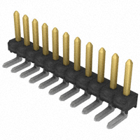 Samtec Inc. - TSW-111-08-S-S-RA - CONN HEADER 11PS .100 SGL R/A AU