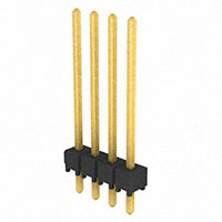 Samtec Inc. - TSW-104-17-G-S - CONN HEADER 4POS .100" SNGL GOLD