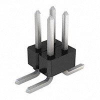 Sullins Connector Solutions - GEC02DABN-M30 - CONN HEADER 4POS .100 DUAL SMD