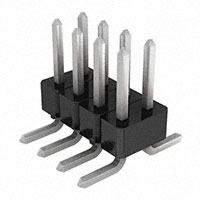 Sullins Connector Solutions - GEC04DABN-M30 - CONN HEADER 8POS .100 DUAL SMD