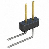 Sullins Connector Solutions - PBC01DBBN - CONN HEADER .100 DUAL R/A 2POS