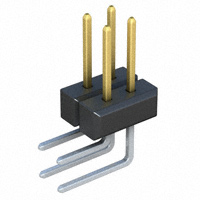 Sullins Connector Solutions - PBC02DBAN - CONN HEADER .100 DUAL R/A 4POS