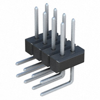 Sullins Connector Solutions - PTC04DBAN - CONN HEADER .100 DUAL R/A 8POS